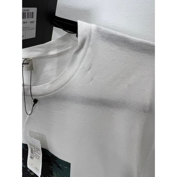 Saint Laurent Palm Tree-Print T-Shirt Women’s Small $420. - Picture 4 of 6
